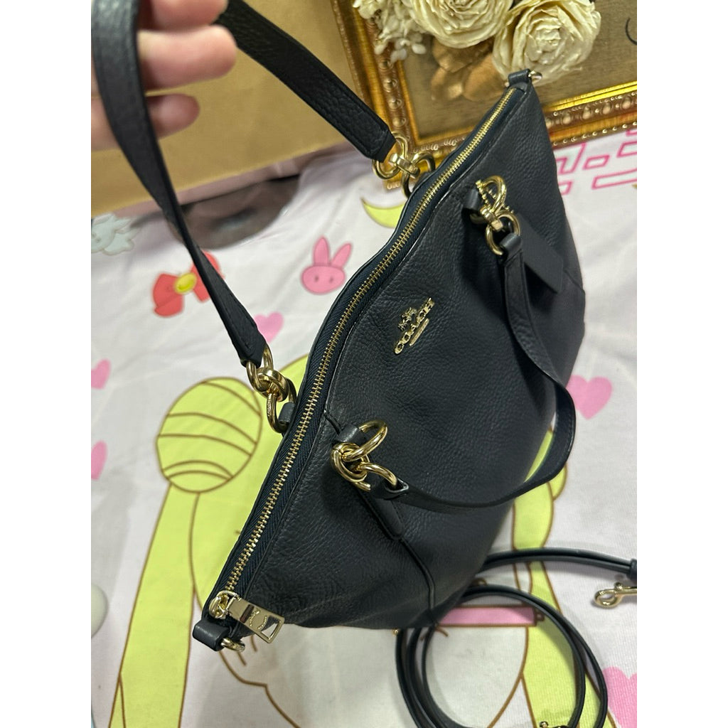ORIG Preloved CCH Small Kelsey Satchel Crossbody Bag Navy Blue