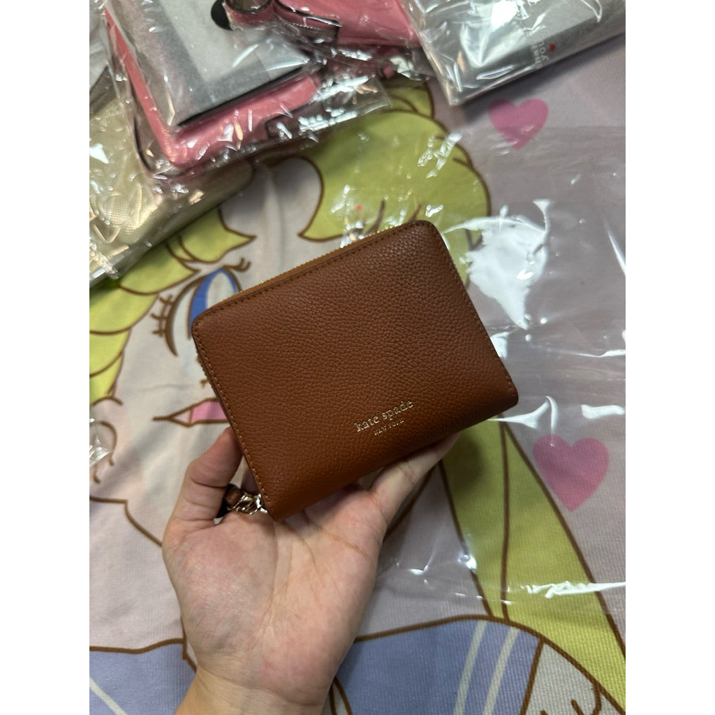 ORIG & IMPORTED KS Loop Zip Around Brown Wallet