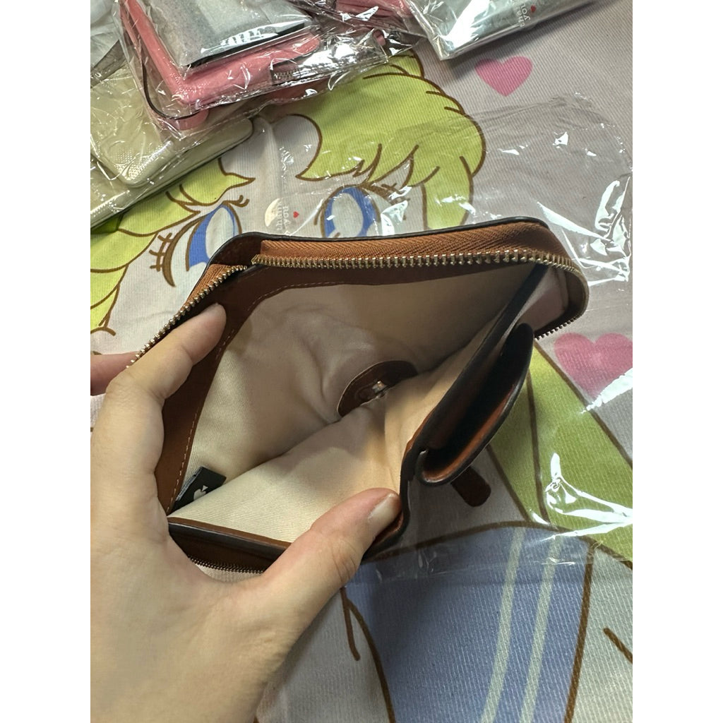 ORIG & IMPORTED KS Loop Zip Around Brown Wallet