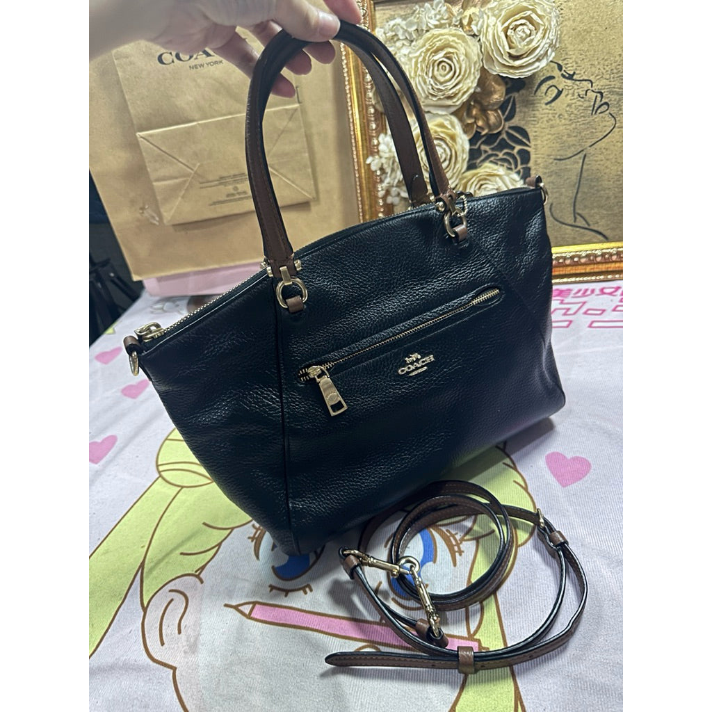 ORIG Preloved CCH Prairie Satchel Black/Brown Bag