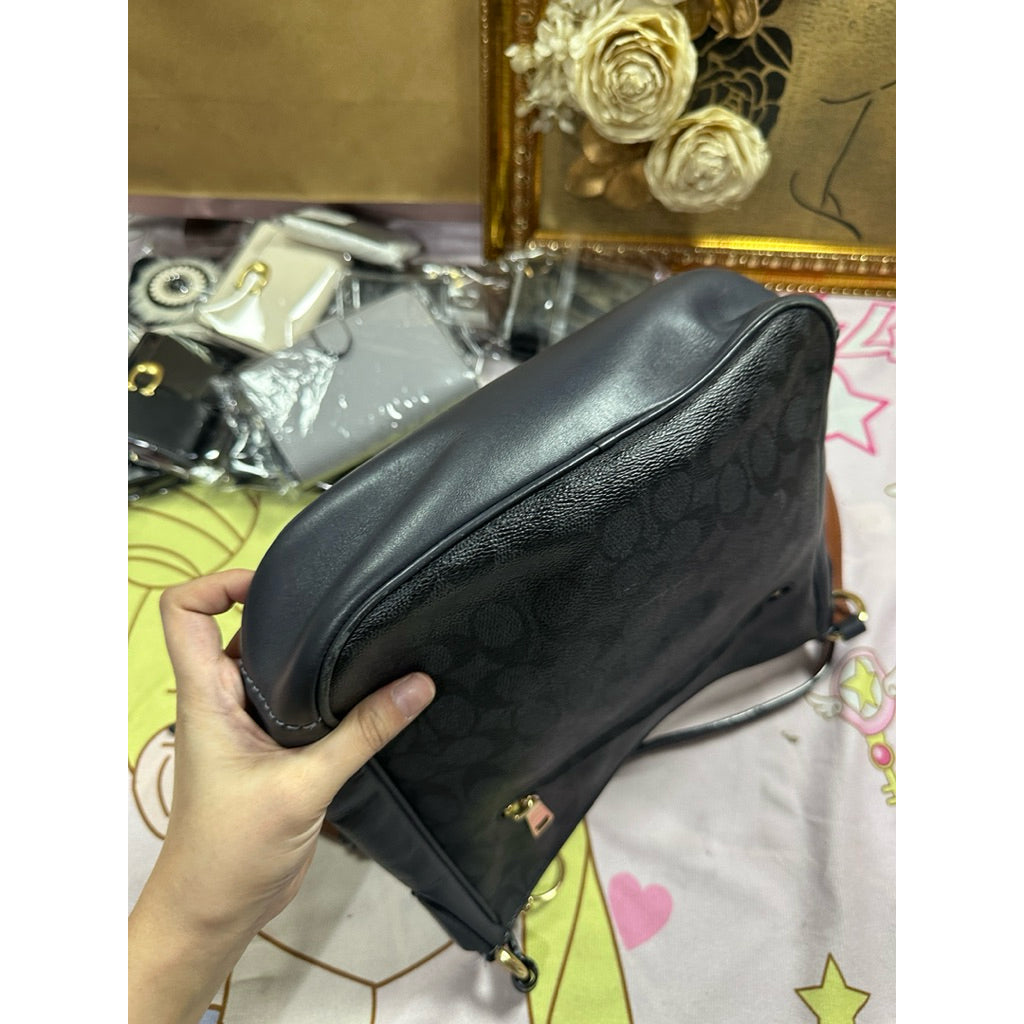 ORIG Preloved Retail CCH Chaise Crossbody File Medium Black Bag