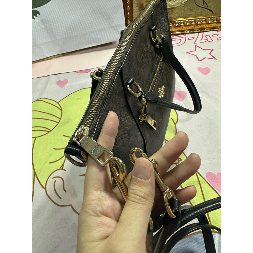 ORIG Preloved CCH Prairie Satchel Bag In Brown/Black