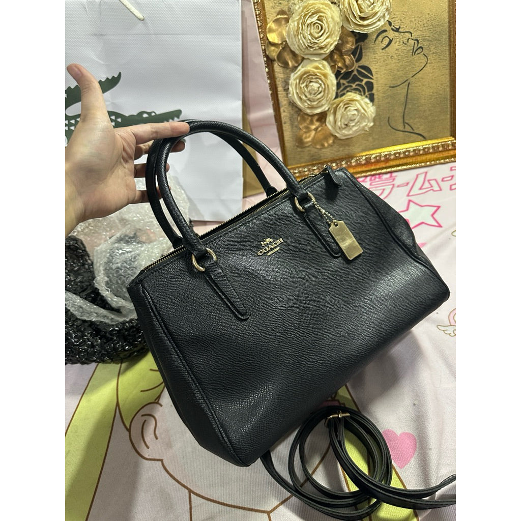 ORIG Preloved CCH Small Surrey Carryall Black Satchel Bag