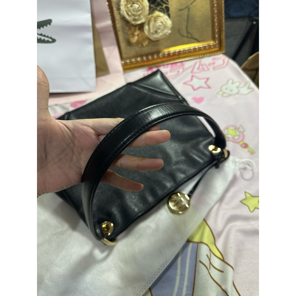 ORIG Preloved MK Nicole Medium Shoulder Hobo Bag Black