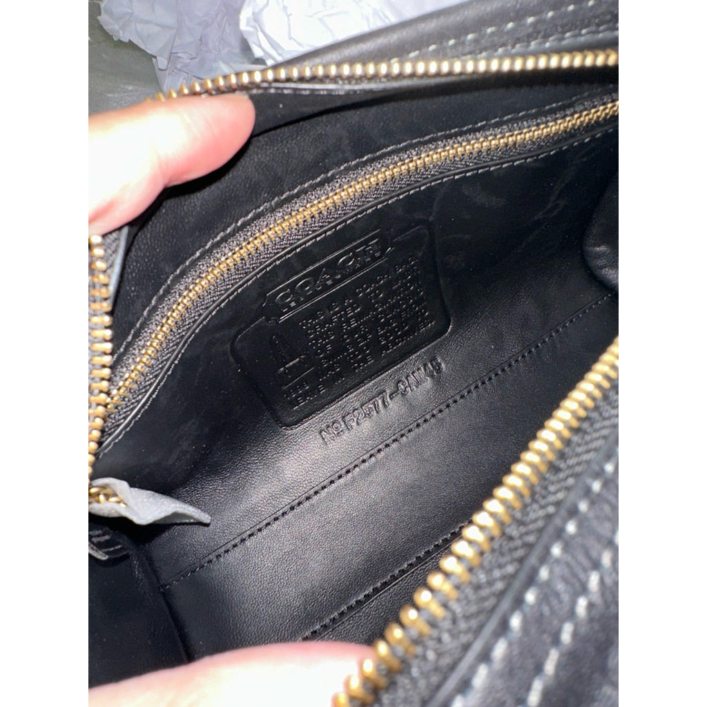 ORIG & IMPORTED CCH Retail Swing Zip 20 Shoulder Small Black Bag