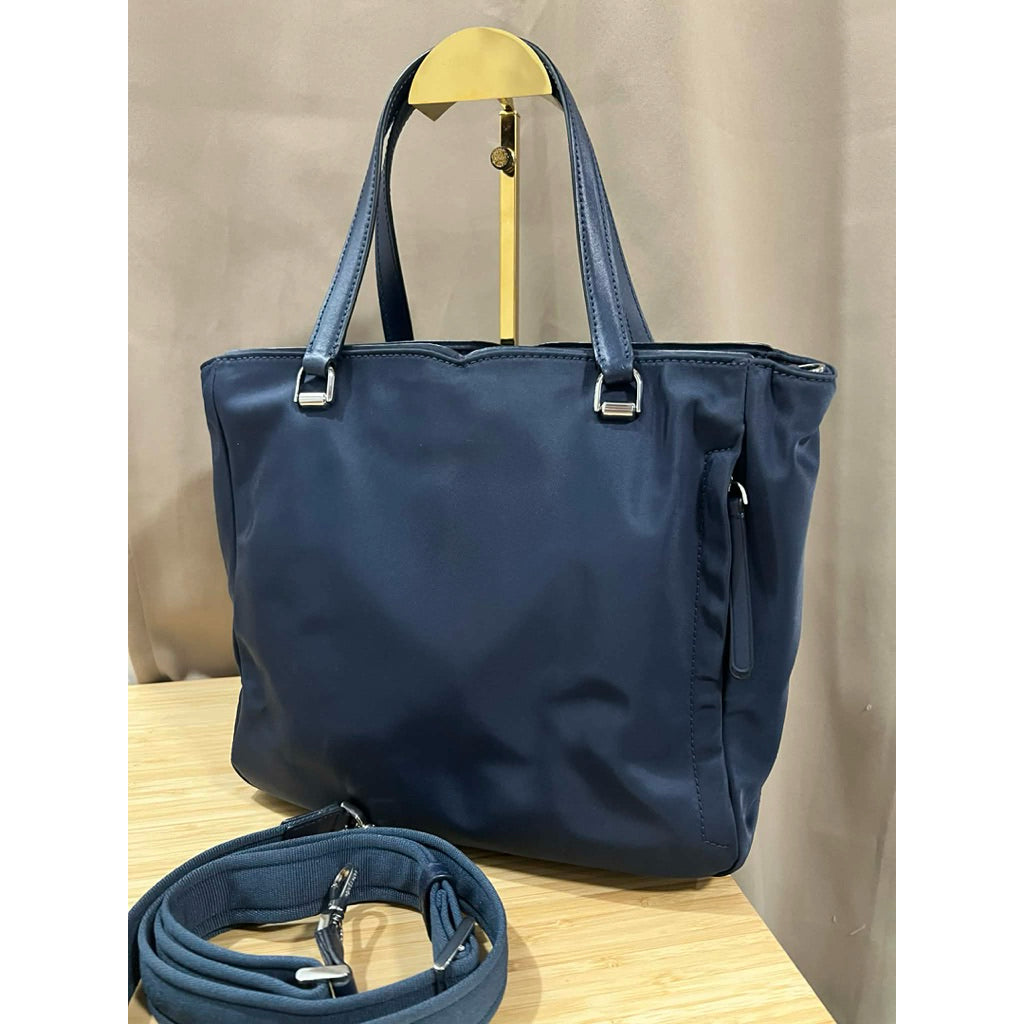 ORIG Preloved KS Jae Medium Satchel Nylon Bag in Nightcap Blue