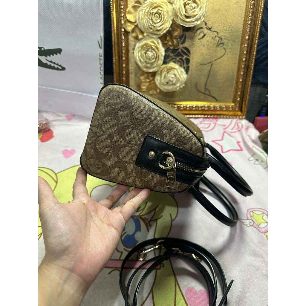 ORIG PRELOVED CCH Rowan Satchel Bag in Khaki Black