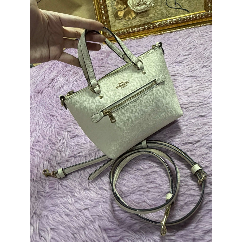 ORIG Preloved CCH Mini Gallery Crossbody Bag Chalk White