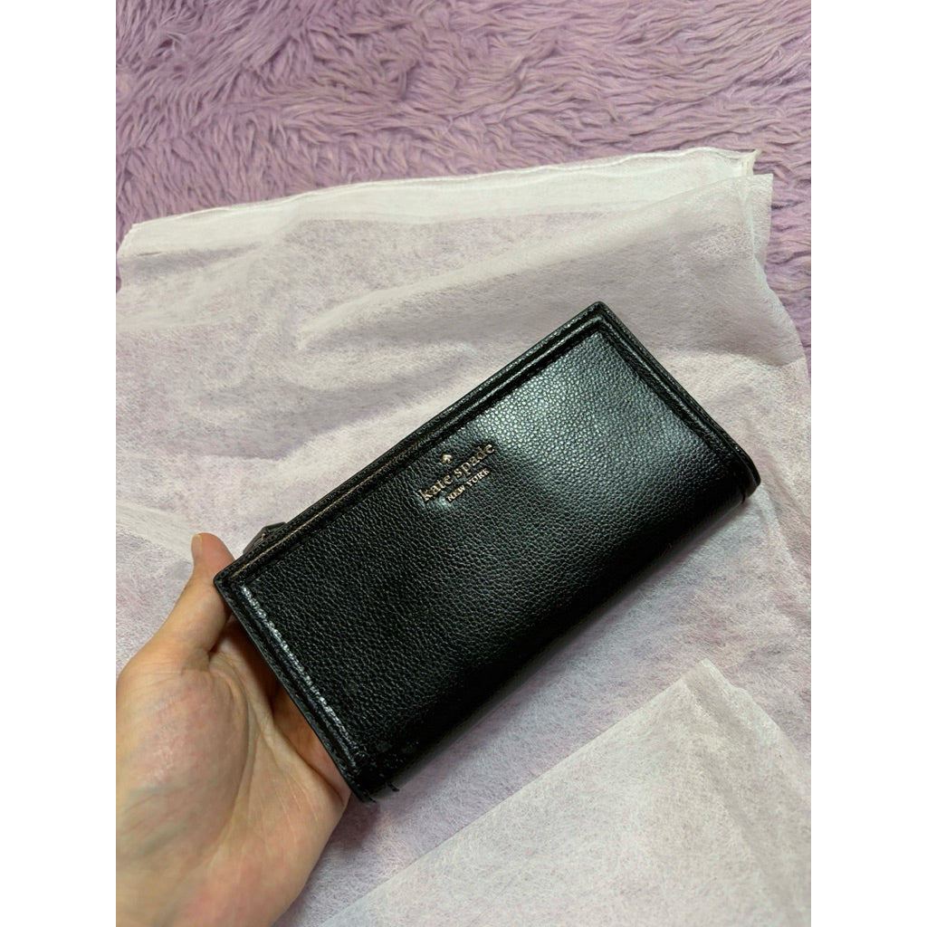 ORIG Preloved KS Patterson Drive Braylon Large Long Wallet Black