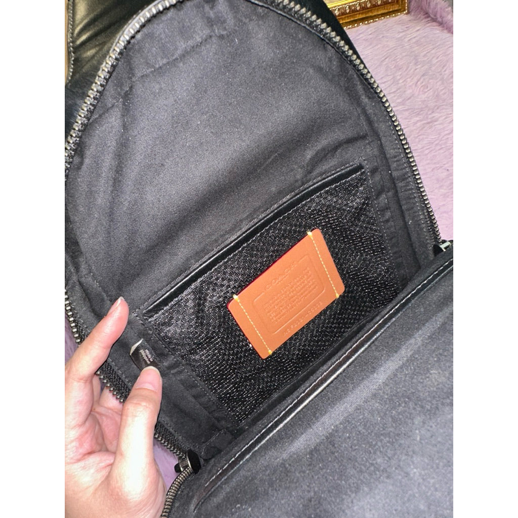 ORIG Preloved CCH Retail Gotham Pack In Signature Canvas Men Body Bag Black