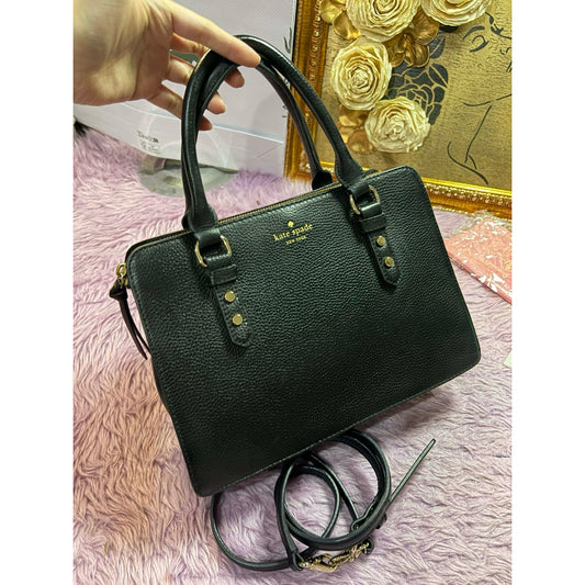 ORIG Preloved KS Mulberry Street Lise Satchel Black Bag