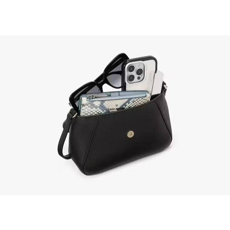ORIG & IMPORTED KS Monica Small Flap Black Bag Crossbody