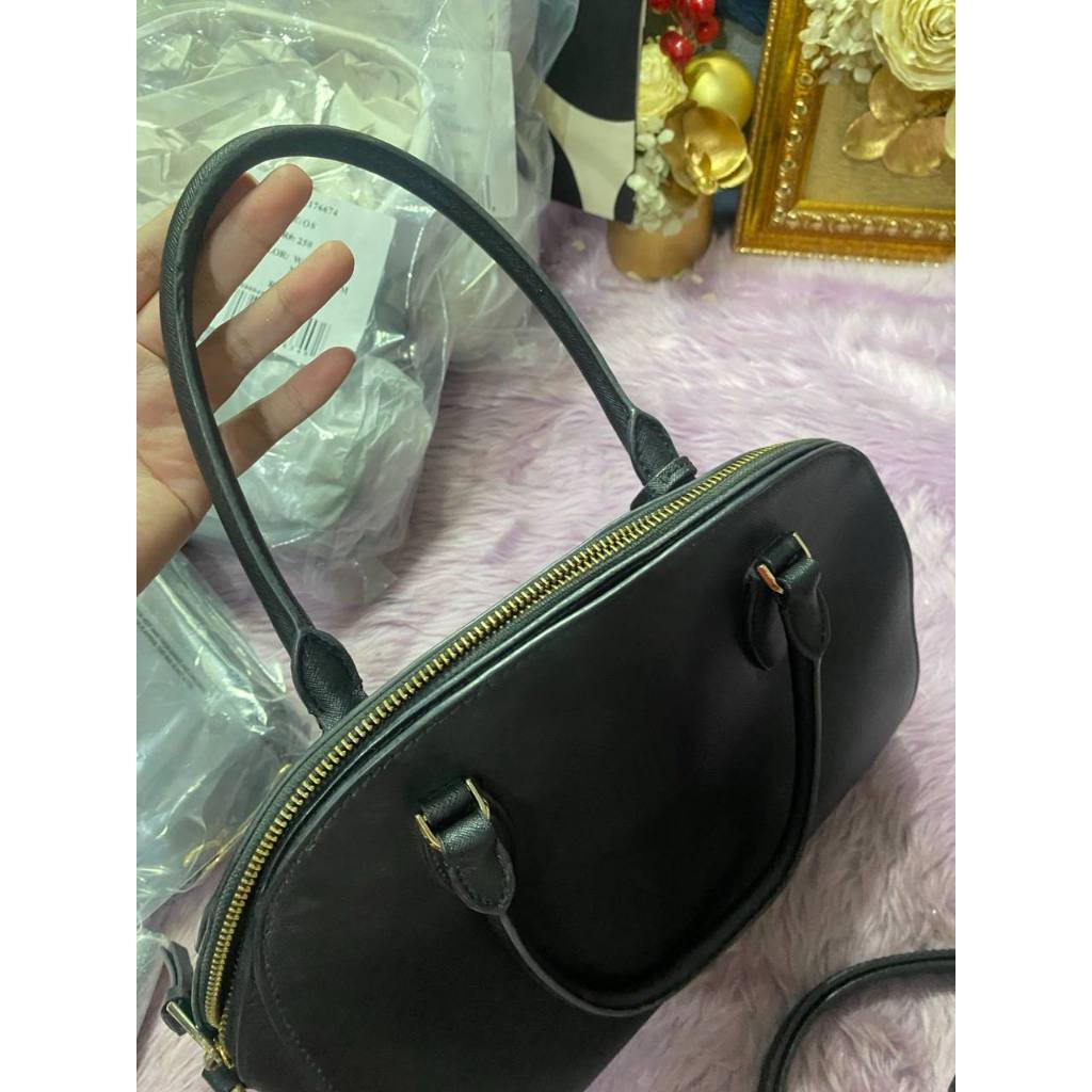 ORIG Preloved KS Reiley Medium Dome Satchel Black Bag