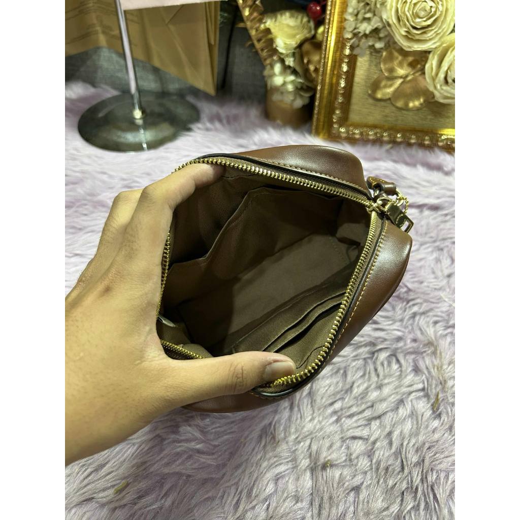 ORIG & IMPORTED CCH Mini Jamie Camera Bag In Signature Canvas Brown Tan