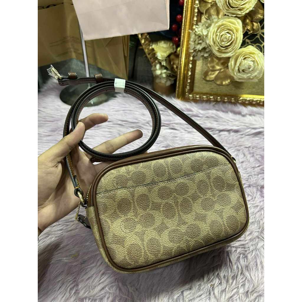 ORIG & IMPORTED CCH Mini Jamie Camera Bag In Signature Canvas Brown Tan