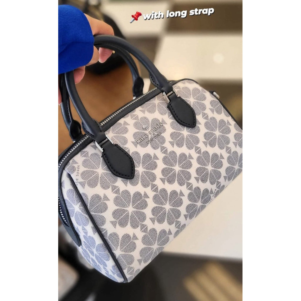ORIG & IMPORTED KS Madison Dolly Saffiano Leather Duffle Crossbody Bag BLACK BROWN BEIGE WHITE