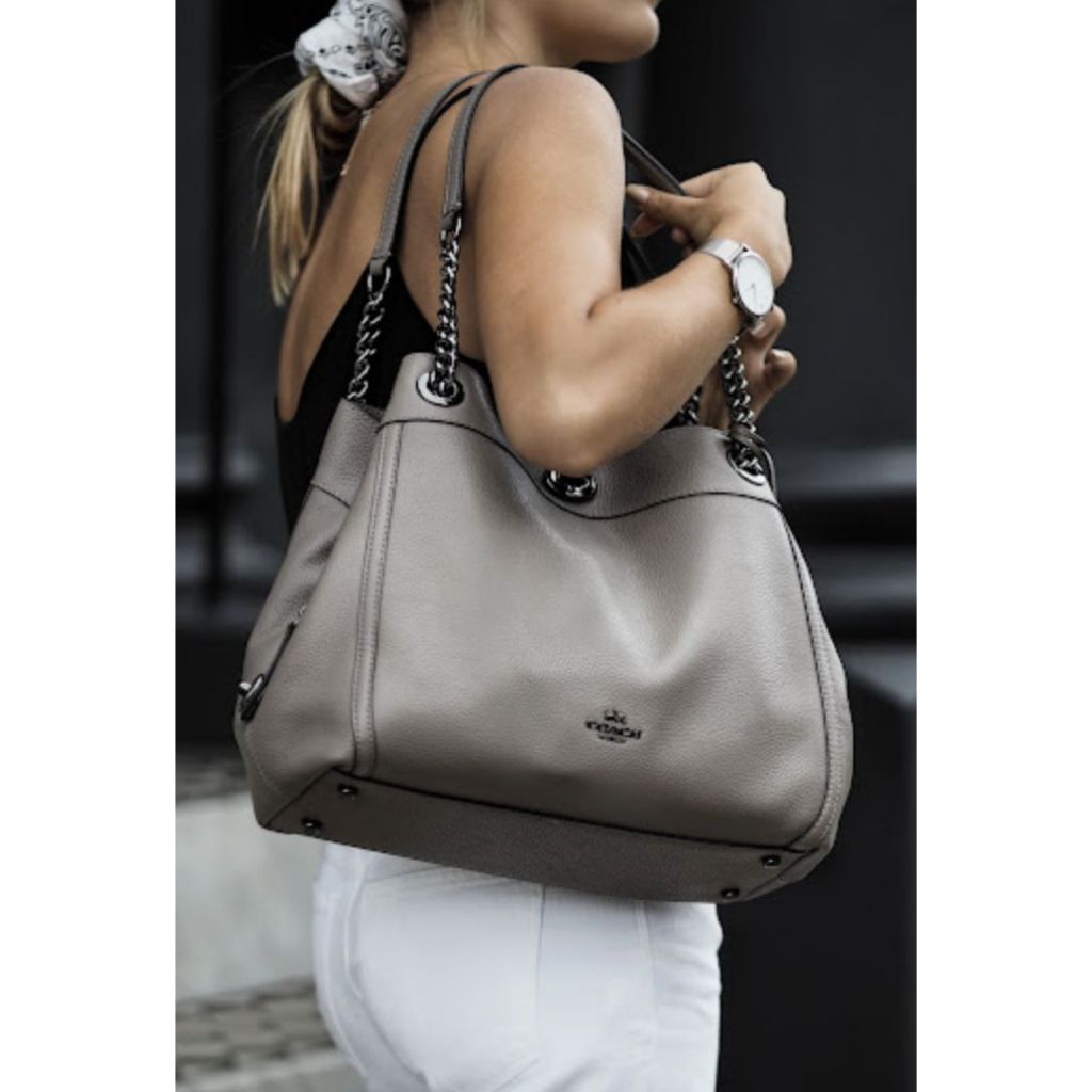 ORIG & IMPORTED CCH Turnlock Edie Shoulder Brown Taupe Bag