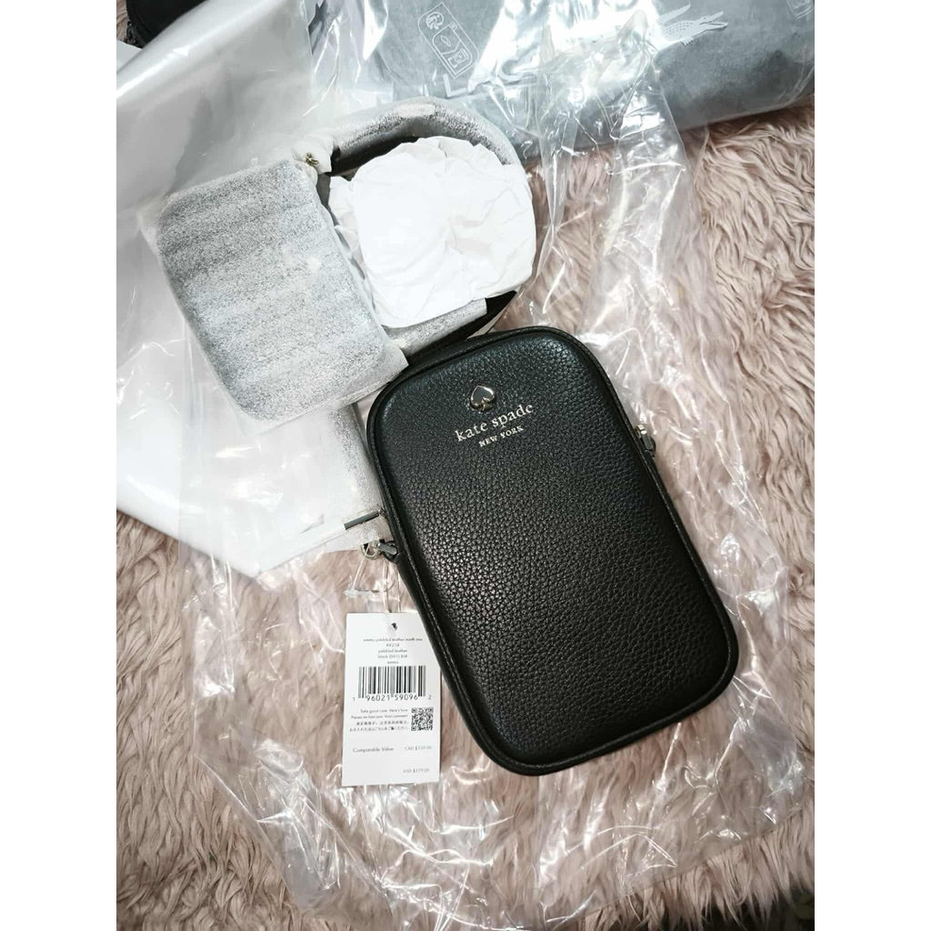 ORIG & IMPORTED KS Emma Phone Crossbody Small Black Bag with wallet