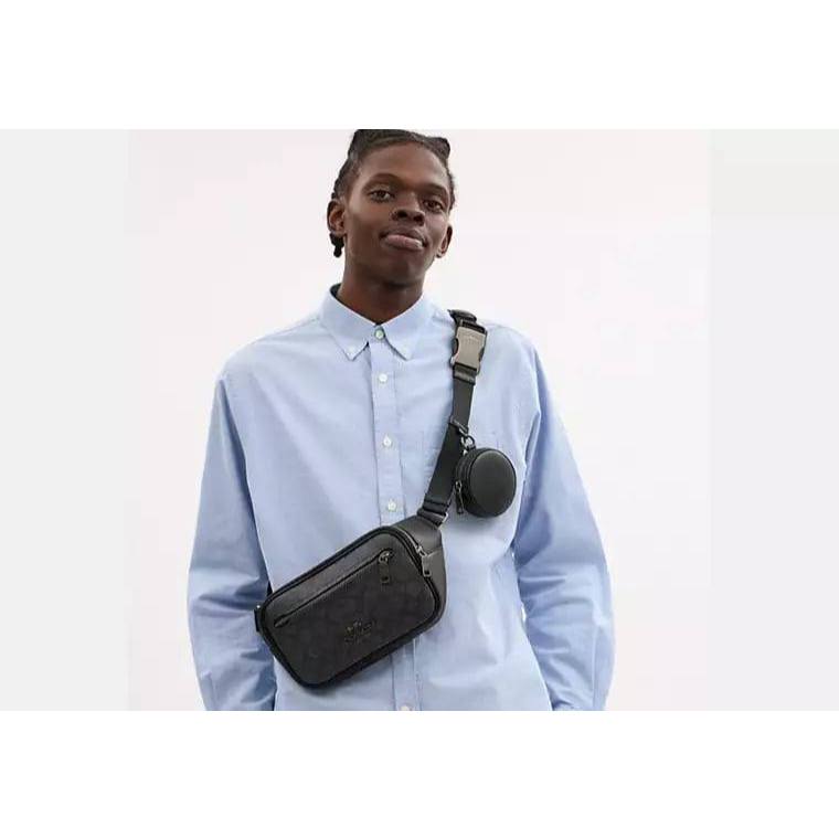 ORIG & IMPORTED CCH Elias Belt Black Men Bag In Signature Canvas