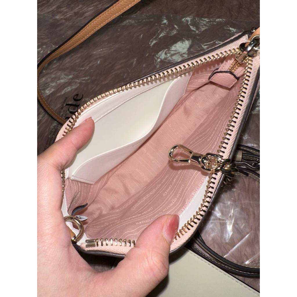 ORIG & IMPORTED KS Retail Ava Pochette Small Shoulder Pink Bag with Wallet