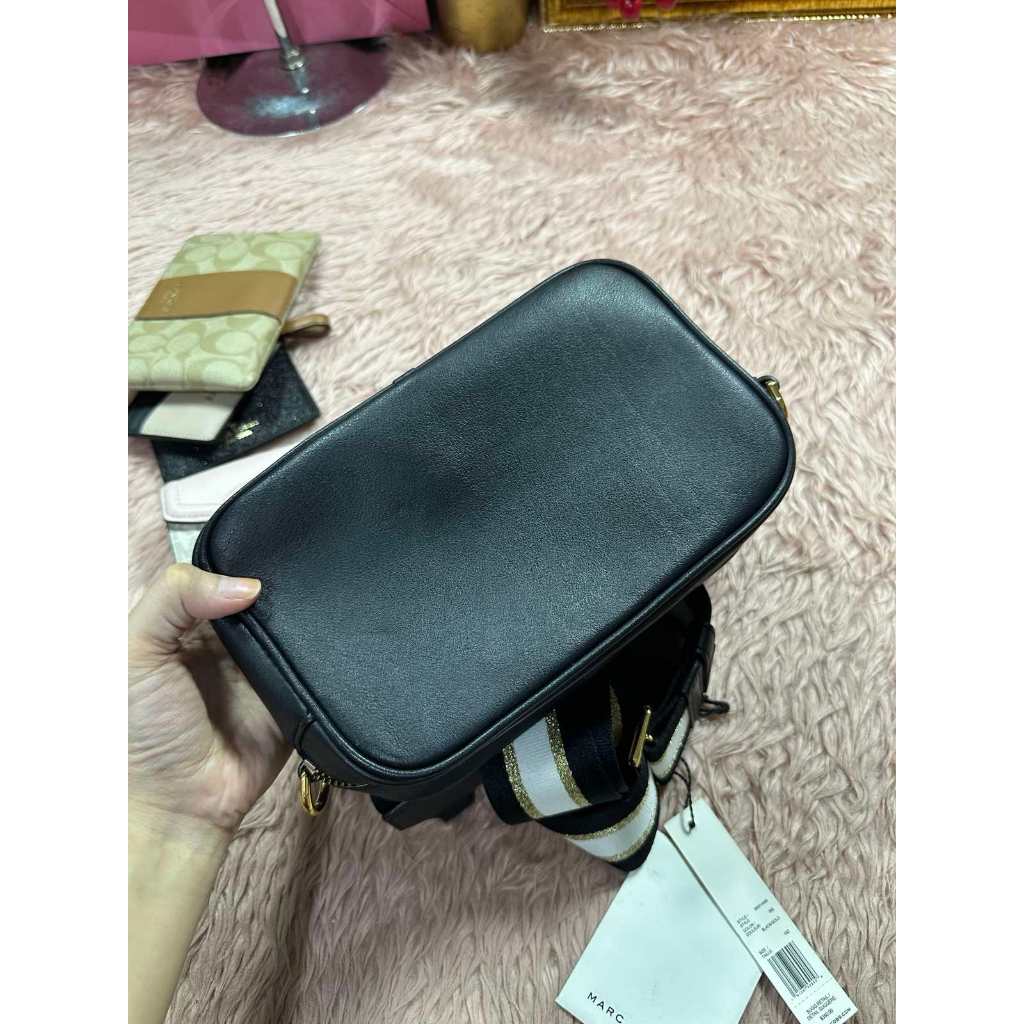 ORIG Preloved MJ Flash Leather Camera Black Crossbody Bag