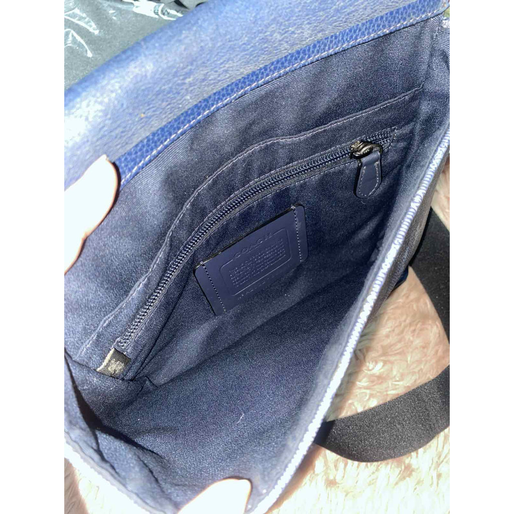 ORIG Preloved CCH Hudson Men Crossbody Blue Bag with horse print