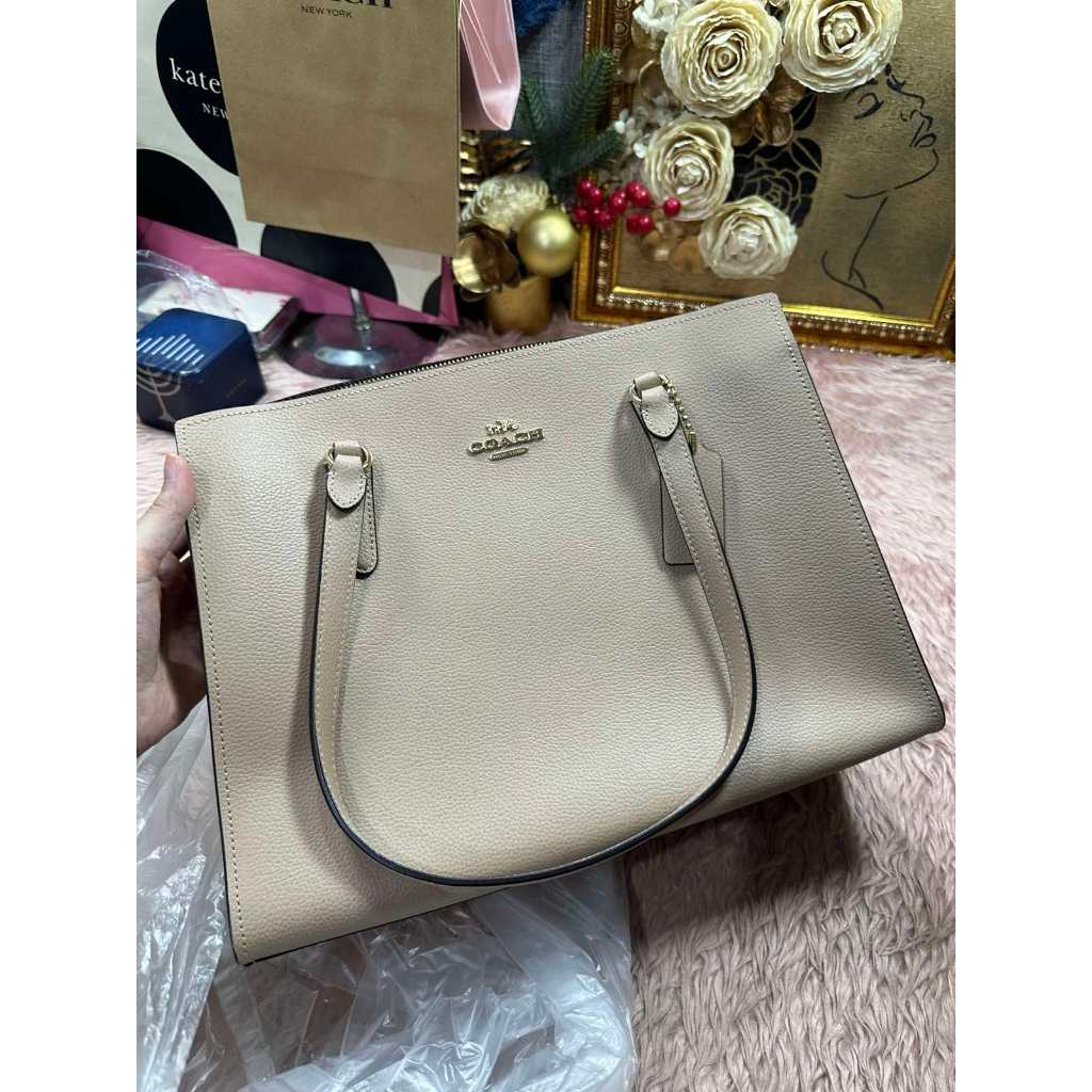 ORIG Preloved CCHRARE Tatum Carryall Large Tote Taupe Bag