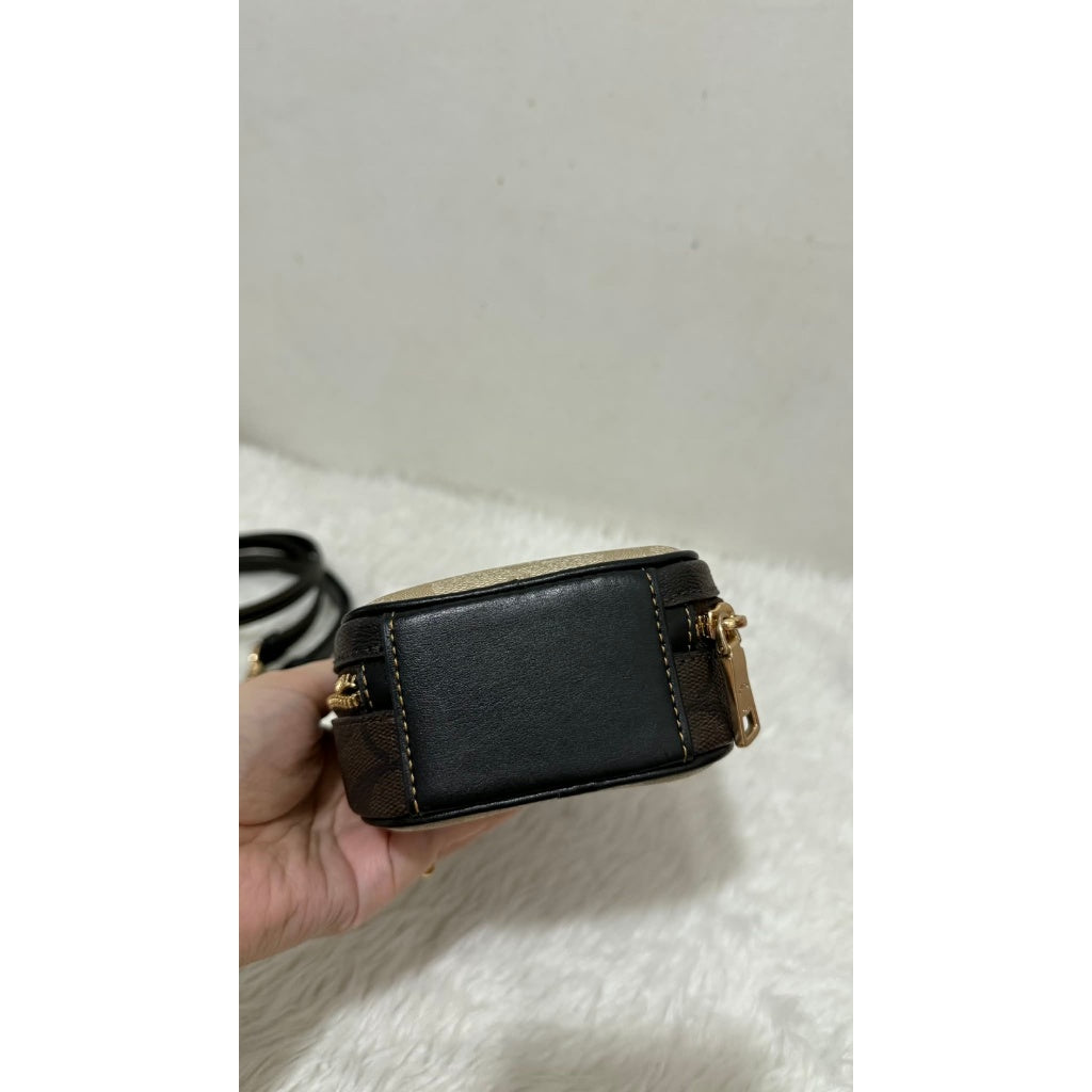 ORIG Preloved CCH Eva Phone Small Crossbody Bag In Colorblock Signature Canvas
