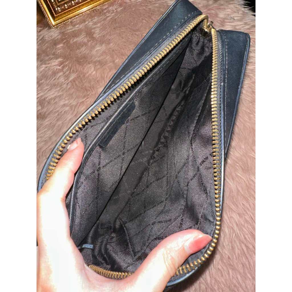 ORIG Preloved MK Black Jet Set Camera Bag