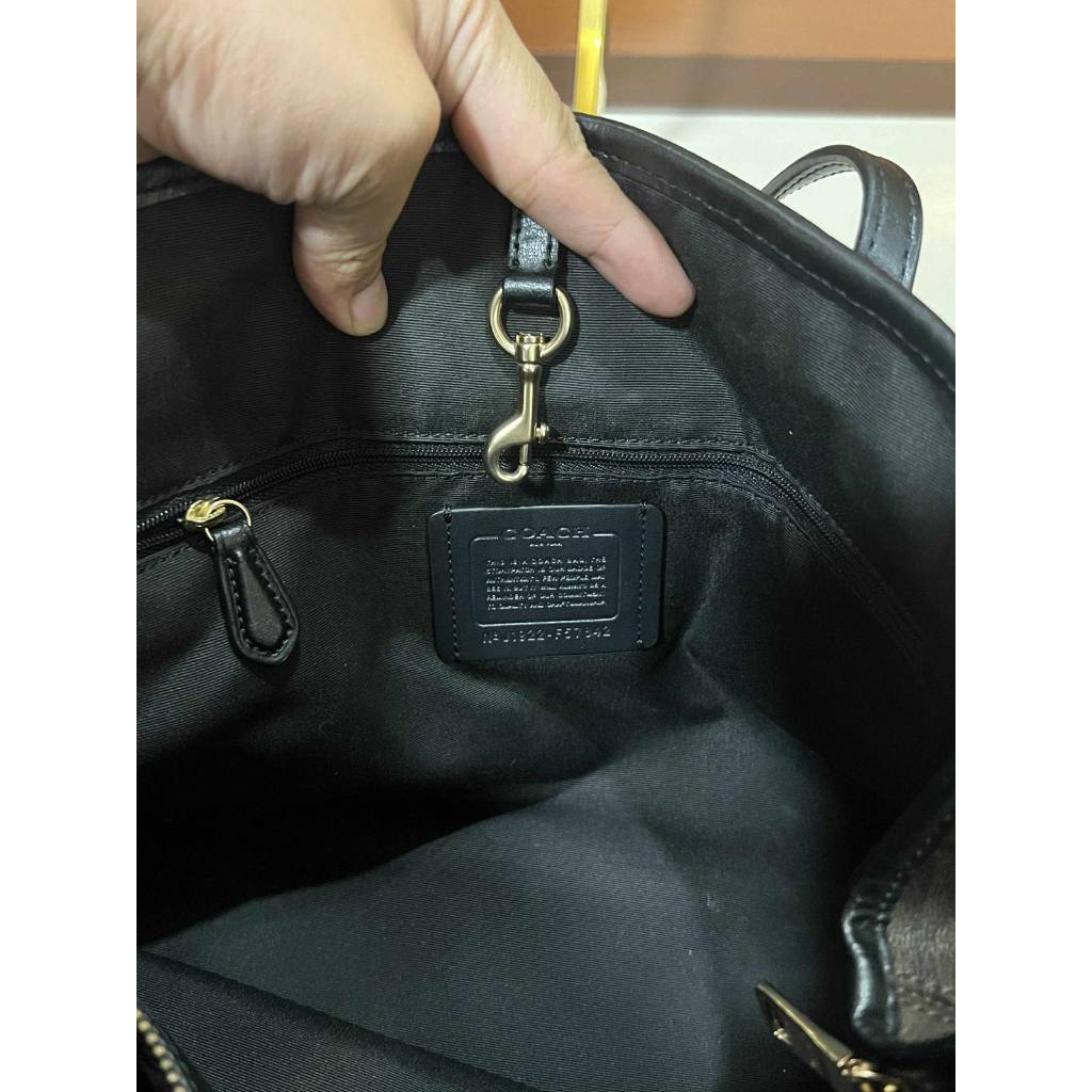 ORIG Preloved CCH Drawstring Carryall Tote Shoulder Bag Brown