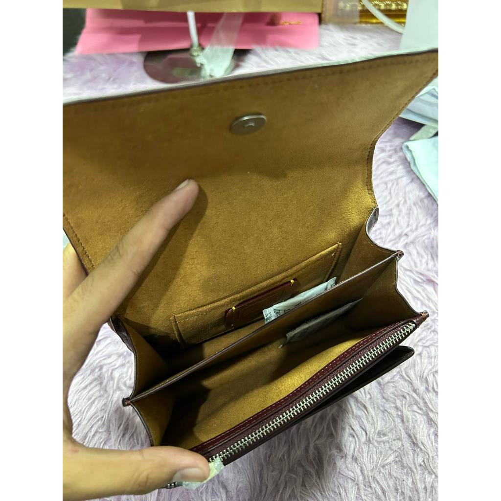 ORIG & IMPORTED CCH Mini Klare Crossbody Bag Dark Wine Maroon