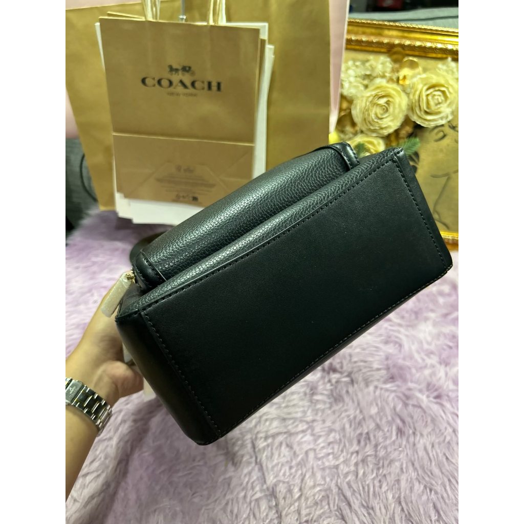 ORIG & IMPORTED MK Jaycee Medium Pebbled Leather Backpack Bag in Black
