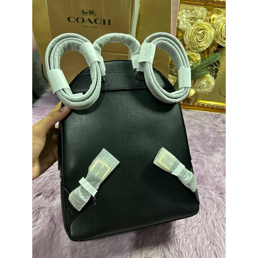 ORIG & IMPORTED MK Jaycee Medium Pebbled Leather Backpack Bag in Black