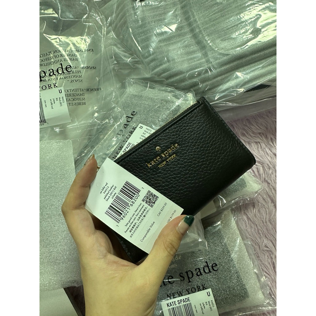 ORIG & IMPORTED KS Leila Julia Small Slim BiFold Wallet Black/Brown/Pink/White