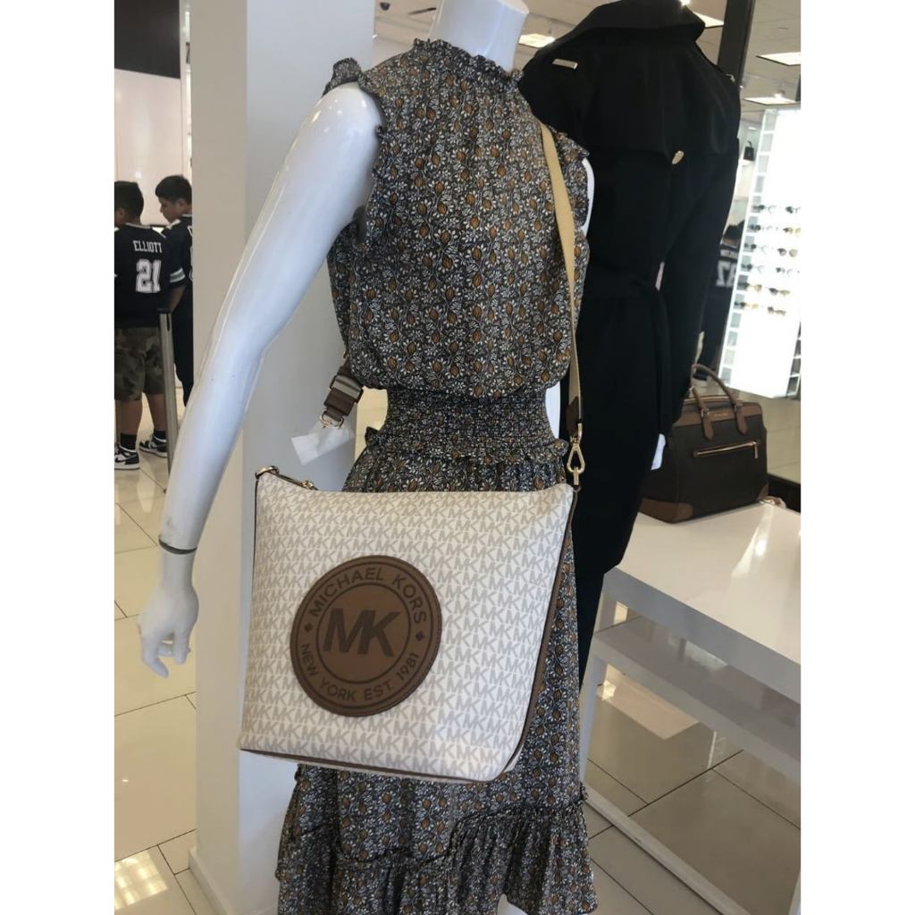 ORIG & IMPORTED MK Fulton Sport Shoulder Bucket Vanilla White Bag