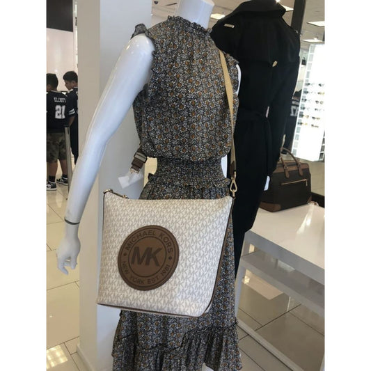 ORIG & IMPORTED MK Fulton Sport Shoulder Bucket Vanilla White Bag