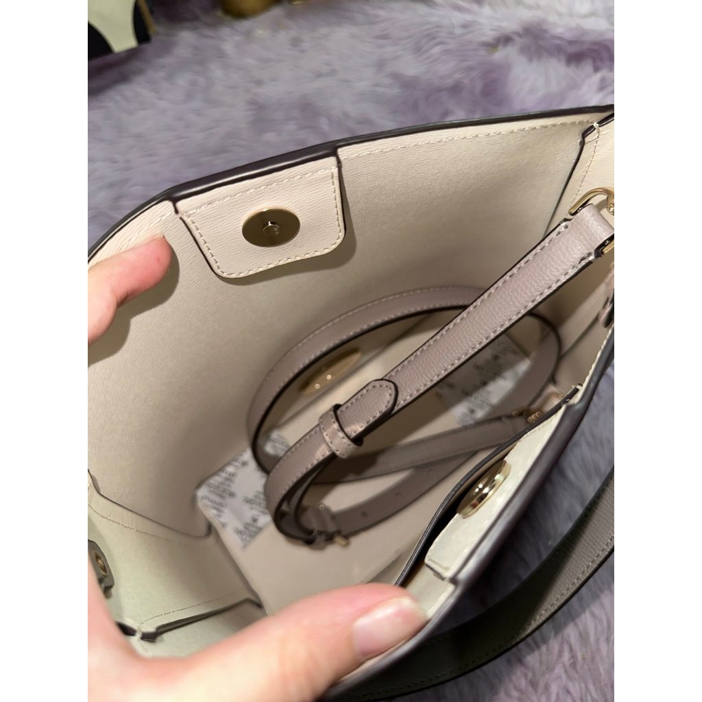 ORIG & IMPORTED KS Darcy Large Taupe Bucket Bag