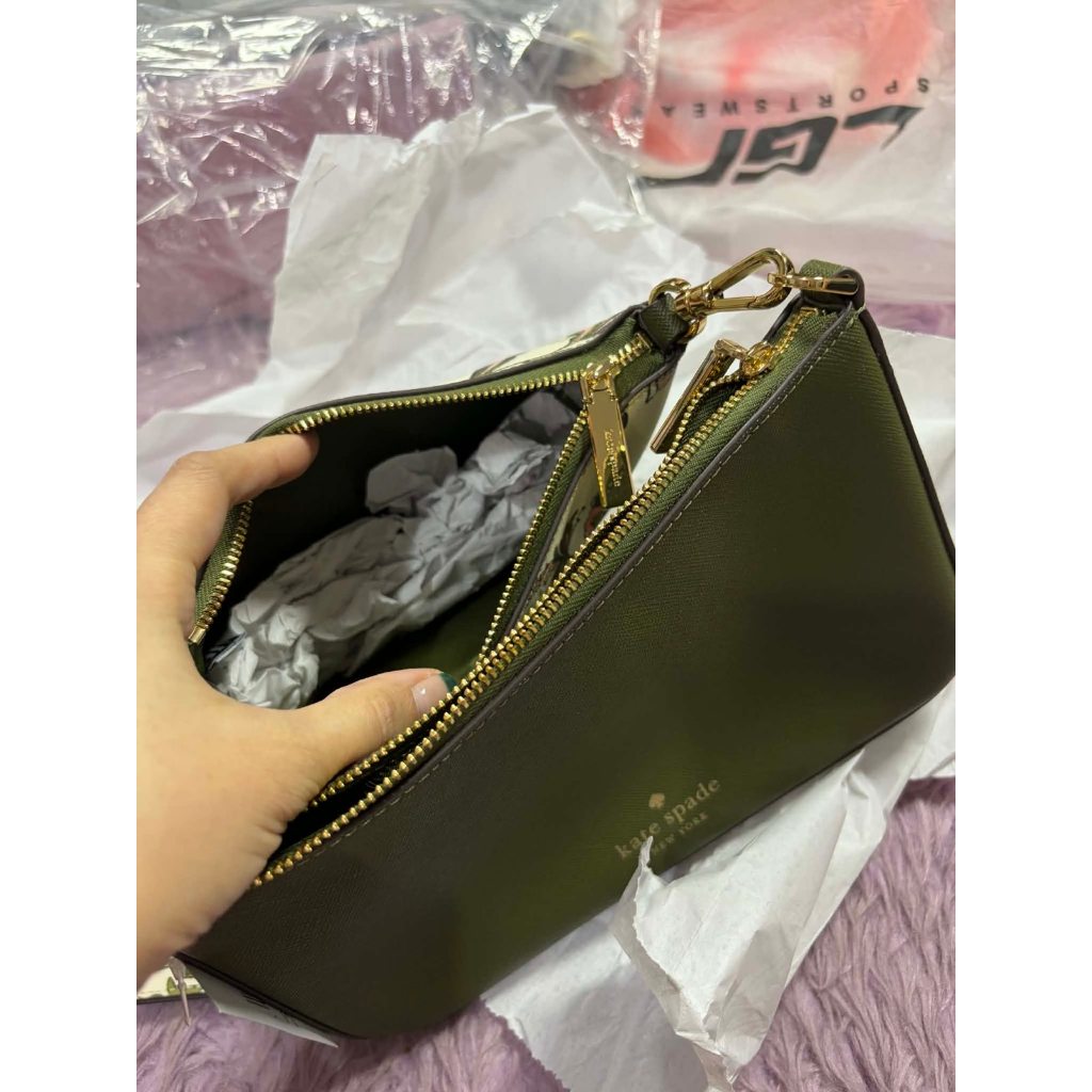 ORIG & IMPORTED KS Duet Floral Small Crossbody Green Bag