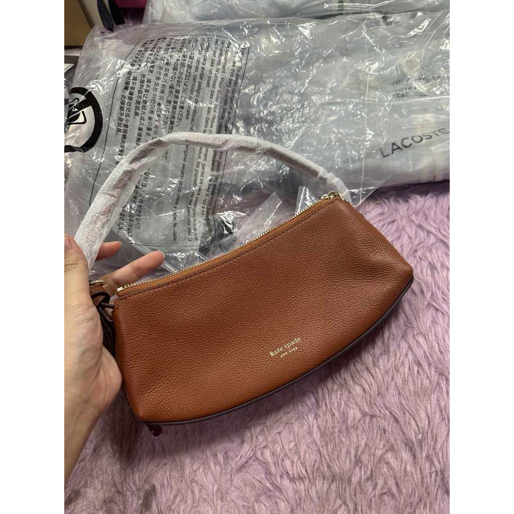 ORIG & IMPORTED KS Retail Loop Pochette Small Shoulder Bag Brown/Black