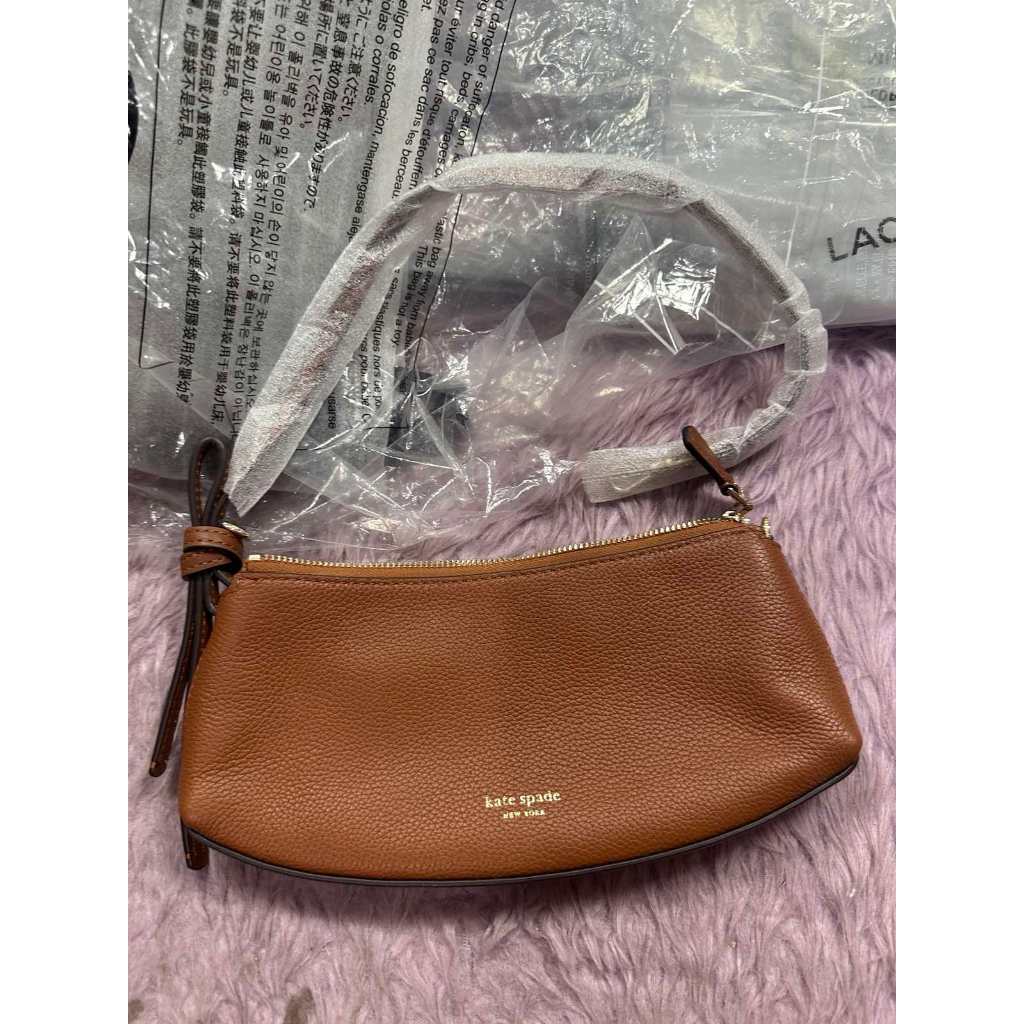 ORIG & IMPORTED KS Retail Loop Pochette Small Shoulder Bag Brown/Black