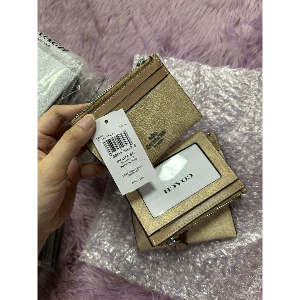 ORIG & IMPORTED Co@ch MINI SKINNY ID CASE CARD HOLDER SMALL WALLET - ORIG, US IMPORTED