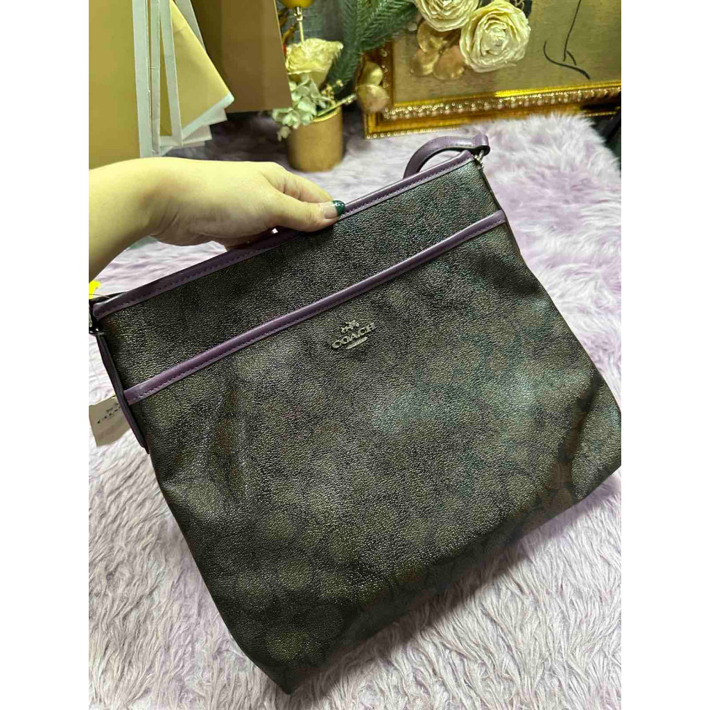 ORIG & IMPORTED CCH File Brown/Purple Slim Bag
