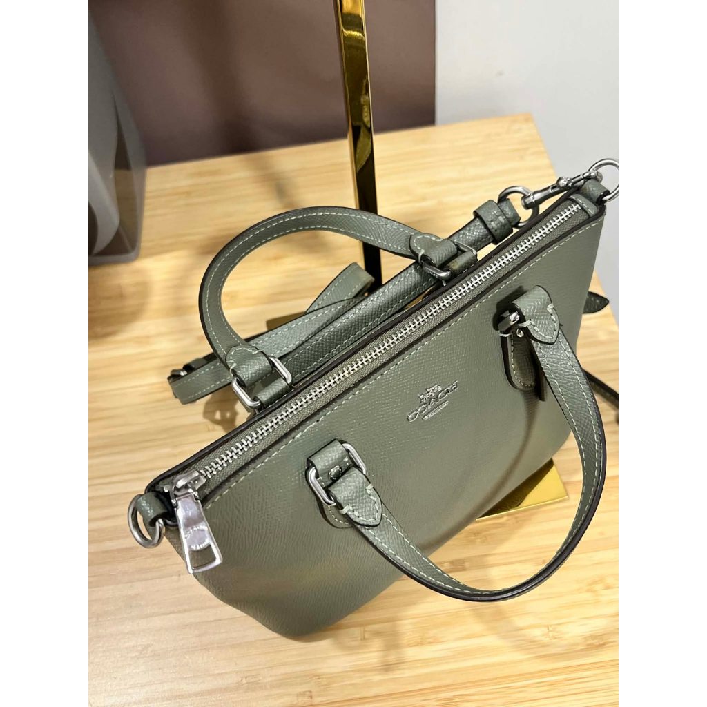 ORIG Preloved CCH Mini Gallery Crossbody Bag in Dark Sage Green