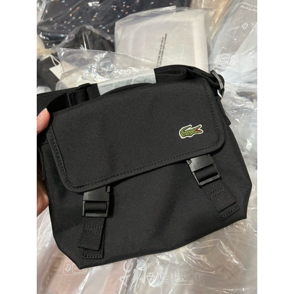 ORIG & IMPORTED Lacoste Neocroc Messenger Small Black Men's Bag