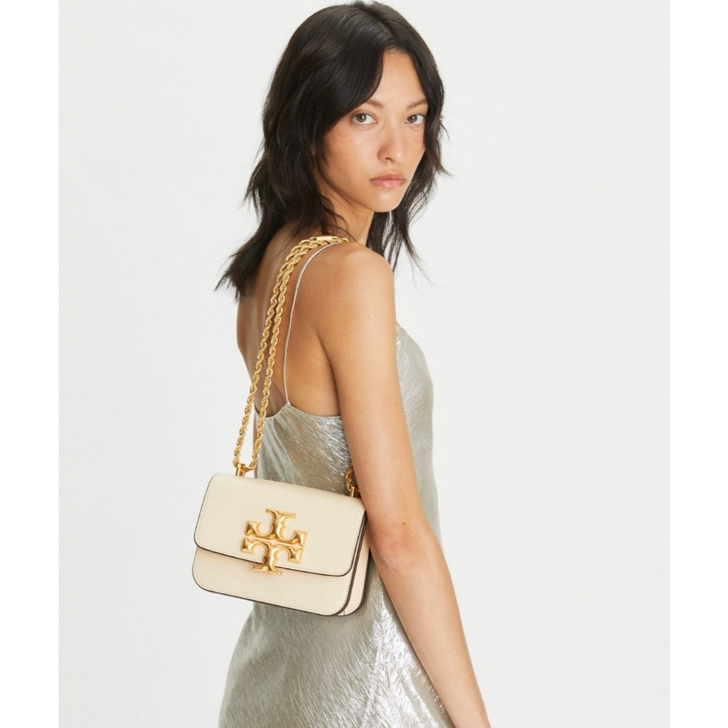 ORIG & IMPORTED Tory TB Eleanor Small Convertible Shoulder Bag Cream White