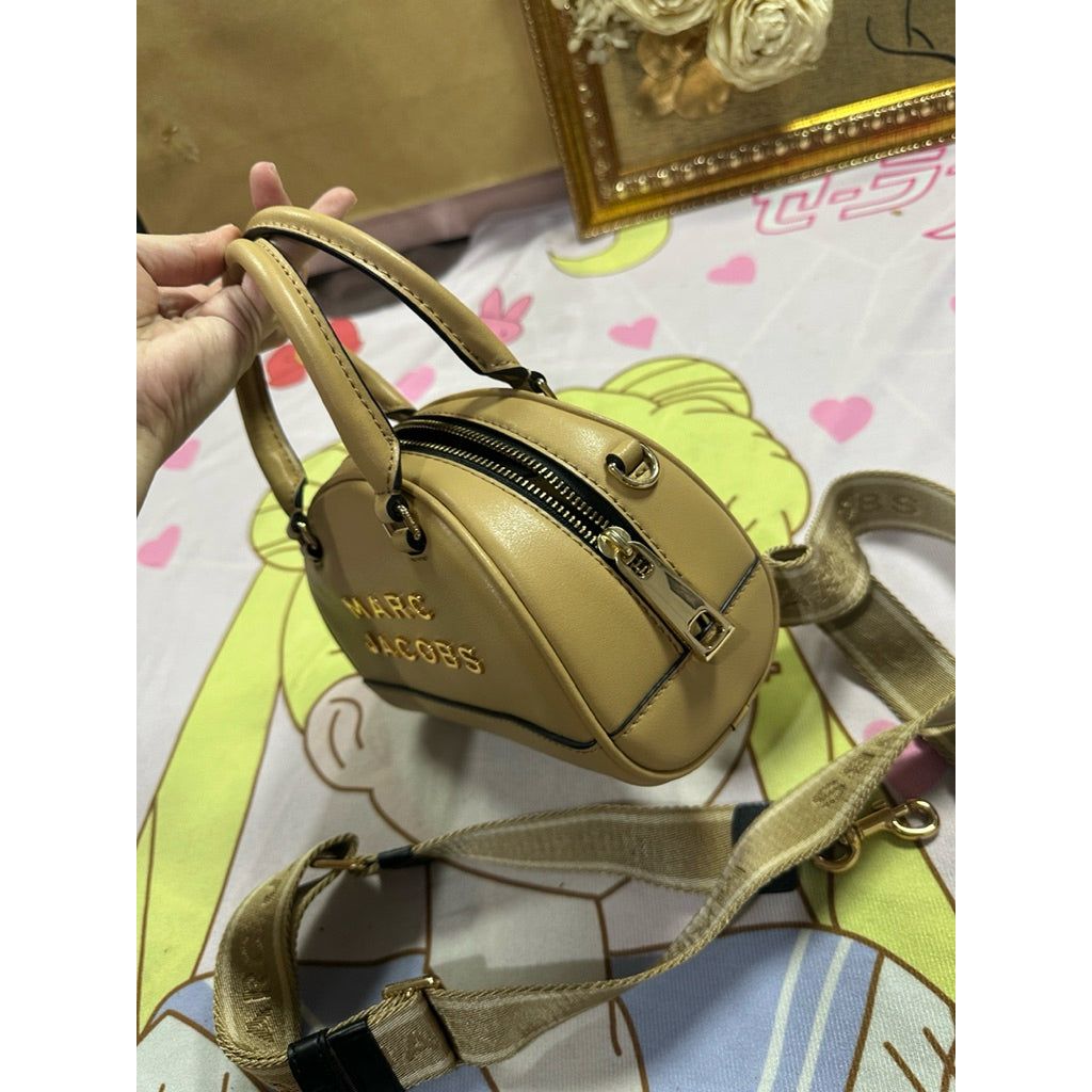 ORIG Preloved MJ Smal Mini Dome Satchel Bag in Iced Coffee Brown