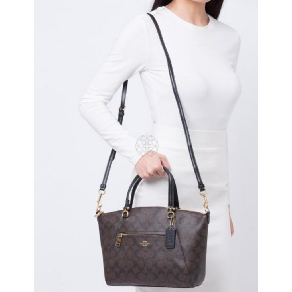 ORIG Preloved CCH Prairie Satchel Bag In Brown/Black