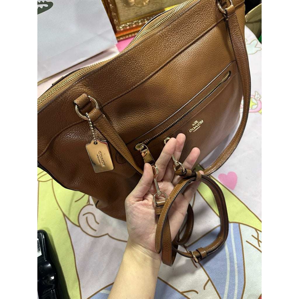 ORIG Preloved CCH Tyler Shoulder Hobo Crossbody Large Tote Brown Bag