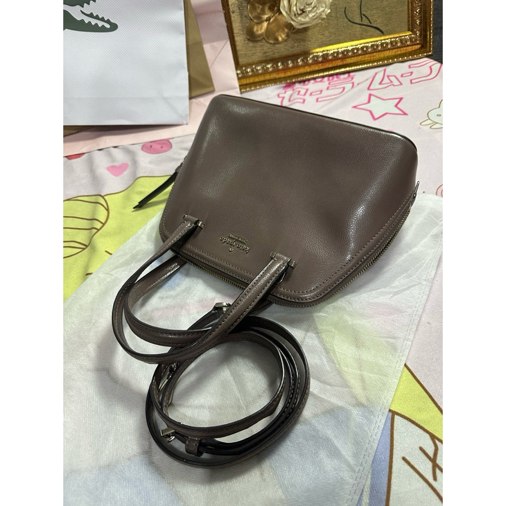 ORIG Preloved KS Patterson Drive Small Dome Satchel Brown Bag