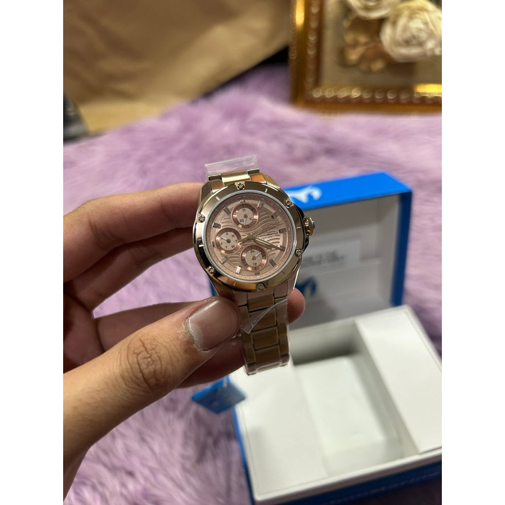 ORIG & IMPORTED Technomarine OCEANICO 36mm TM-325011 Rose Gold Lady's Watch